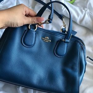 Blue coach bag